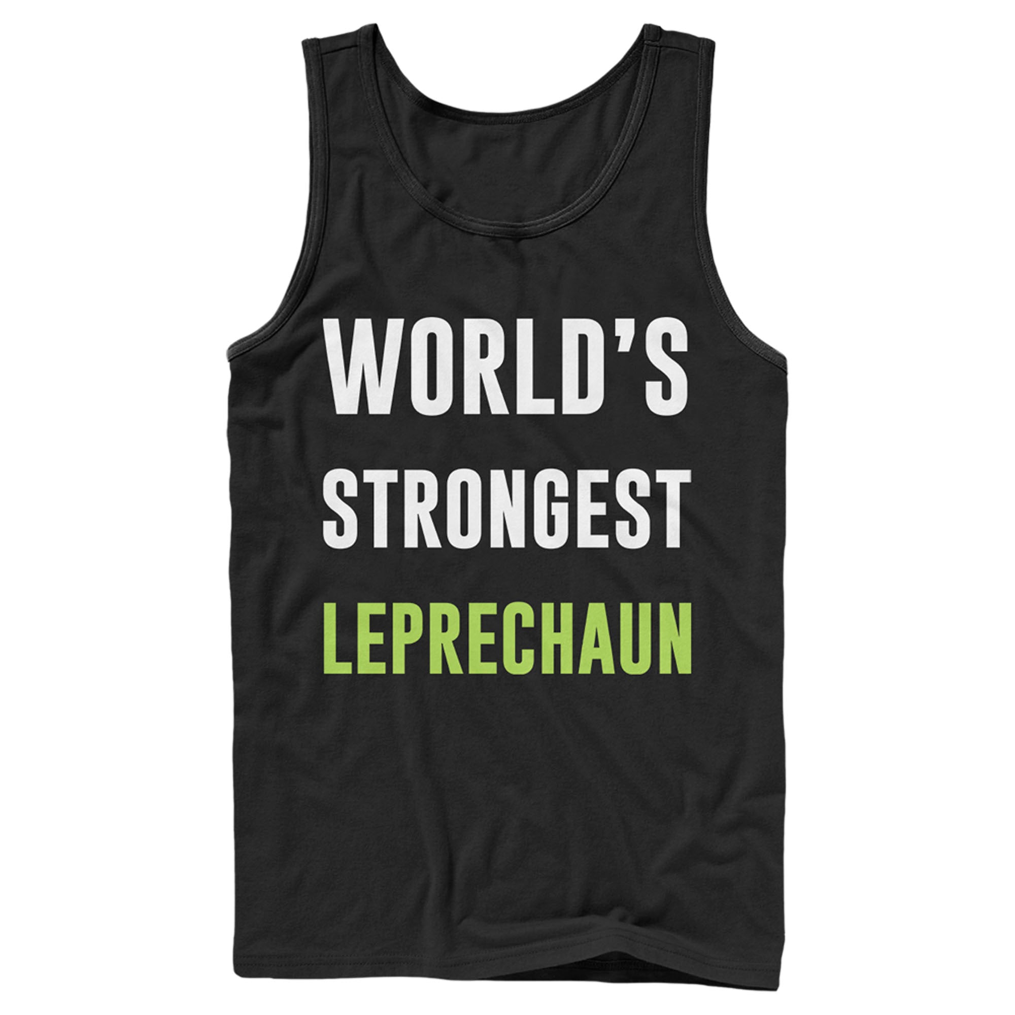 Men's Lost Gods St. Patrick's Day World's Strongest Leprechaun Tank Top Men's Lost Gods St. Patrick's Day World's Strongest Leprechaun Tank Top