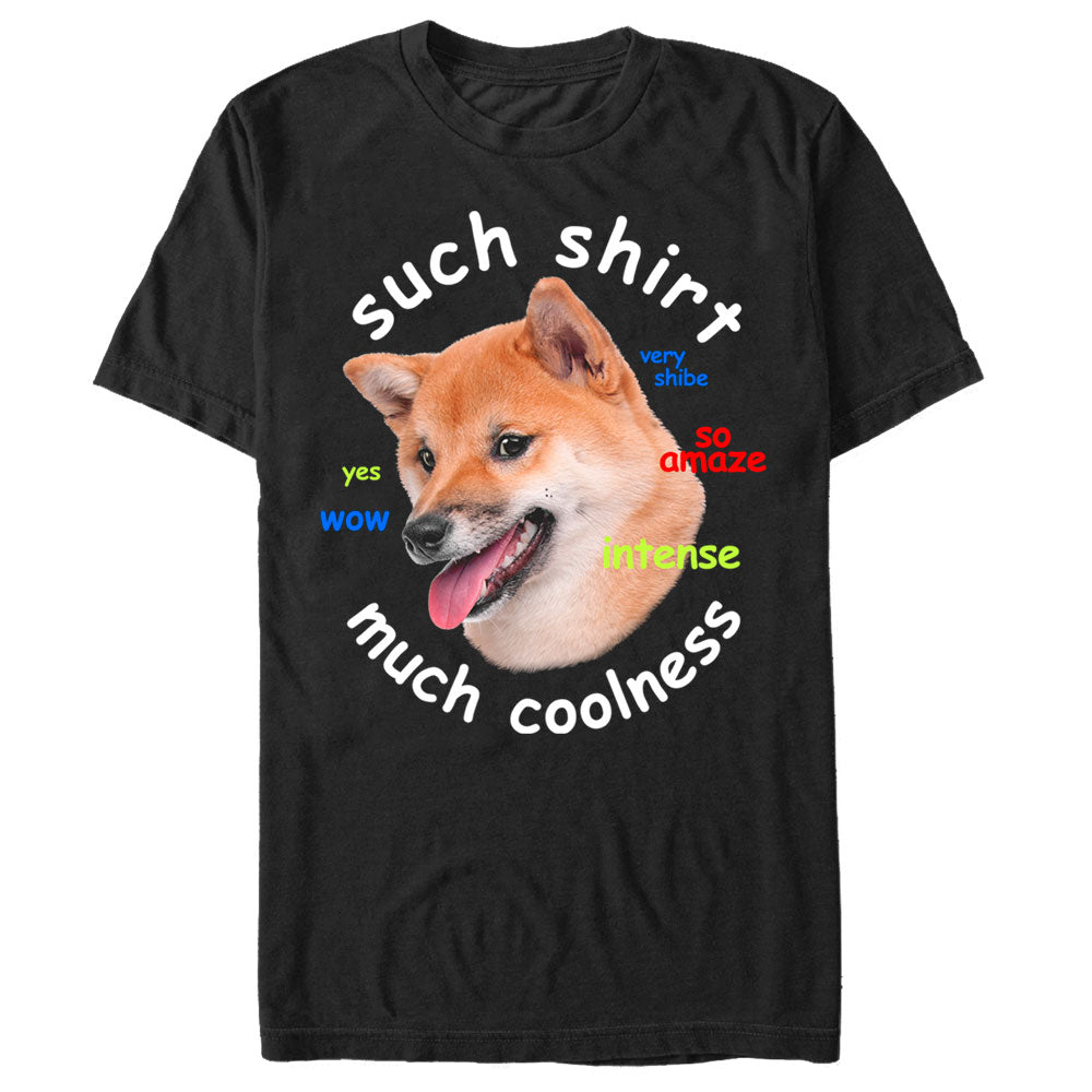 Men's Lost Gods Such Shirt Much Coolness Dog Meme T-Shirt Men's Lost Gods Such Shirt Much Coolness Dog Meme T-Shirt