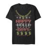 Men’s Lost Gods Ugly Christmas Happy Holla Days T-Shirt