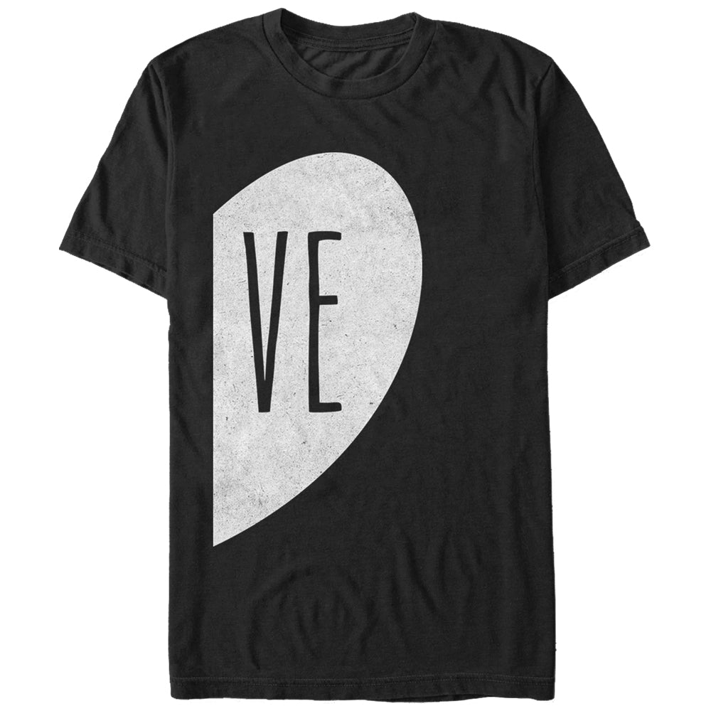Men's Lost Gods VE Half Love Heart T-Shirt Men's Lost Gods VE Half Love Heart T-Shirt