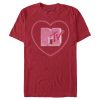 Men’s MTV Valentine’s Day Neon Heart Logo T-Shirt
