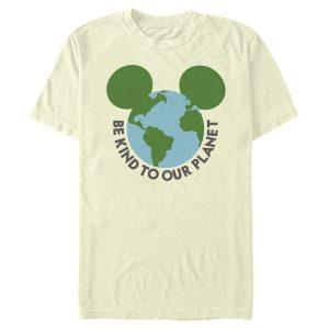 Men’s Mickey & Friends Be Kind to Our Planet Mickey Mouse Logo T-Shirt