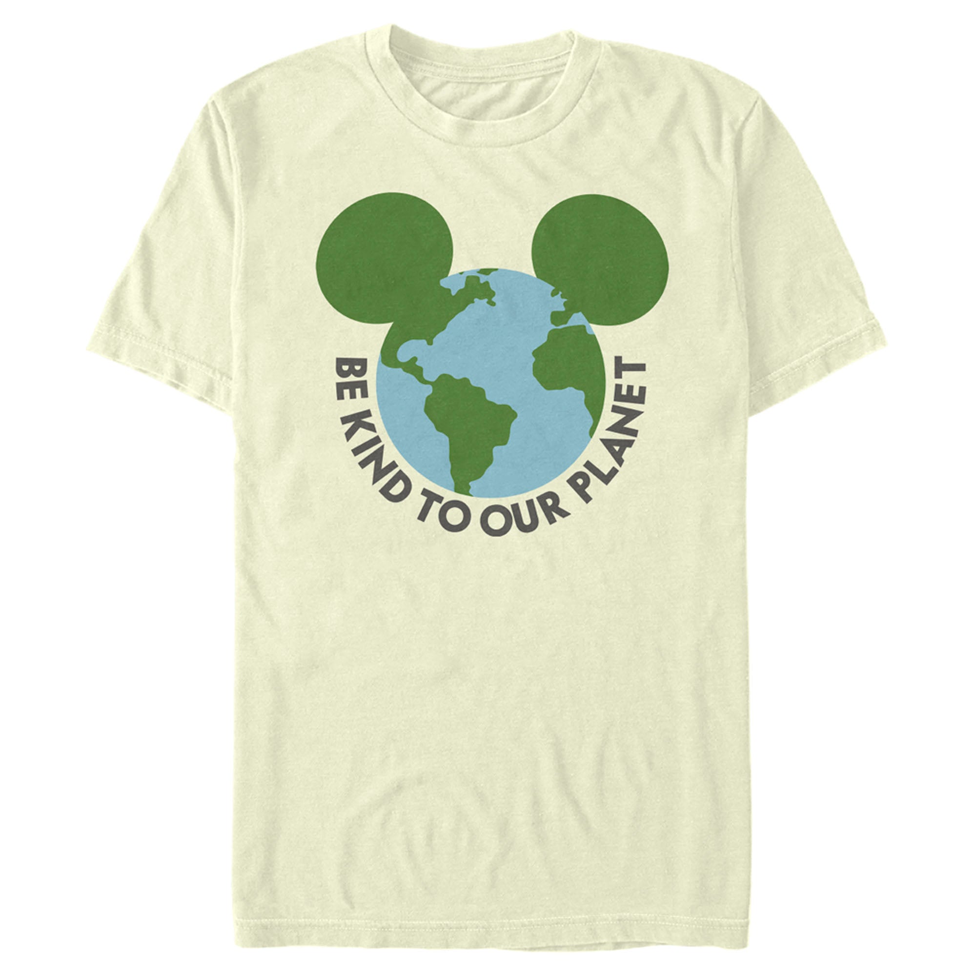 Men's Mickey & Friends Be Kind to Our Planet Mickey Mouse Logo T-Shirt Men's Mickey & Friends Be Kind to Our Planet Mickey Mouse Logo T-Shirt