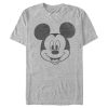 Men’s Mickey & Friends Big Smiling Mickey Mouse Face T-Shirt