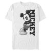 Men’s Mickey & Friends Black and White Mickey Mouse T-Shirt