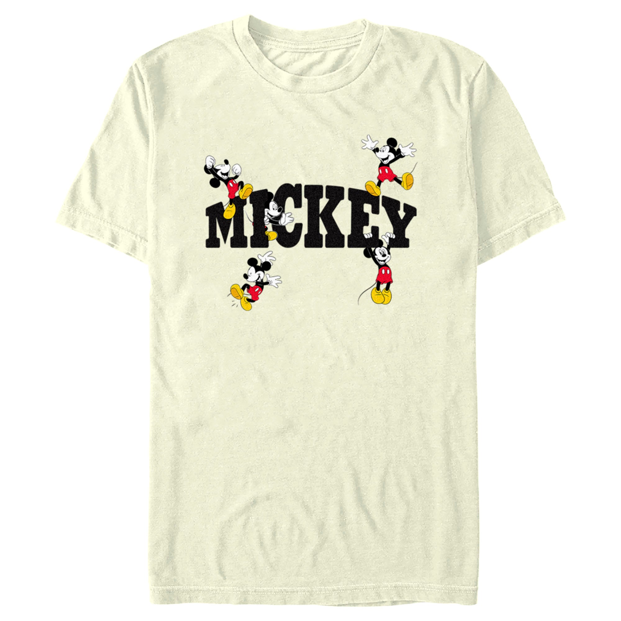 Men's Mickey & Friends Character Name T-Shirt Men's Mickey & Friends Character Name T-Shirt