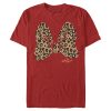 Men’s Mickey & Friends Cheetah Print Minnie Mouse Bow T-Shirt