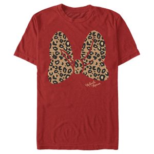 Men’s Mickey & Friends Cheetah Print Minnie Mouse Bow T-Shirt