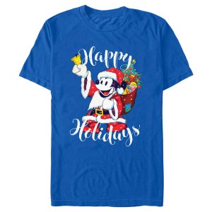 Men’s Mickey & Friends Christmas Happy Holidays Mickey T-Shirt