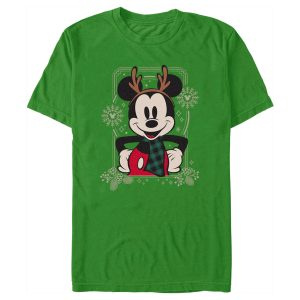 Men’s Mickey & Friends Christmas Reindeer Mickey T-Shirt