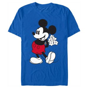 Men’s Mickey & Friends Classic Mouse Flowers T-Shirt