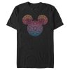 Men’s Mickey & Friends Colorful Mandala Mickey Mouse Logo T-Shirt