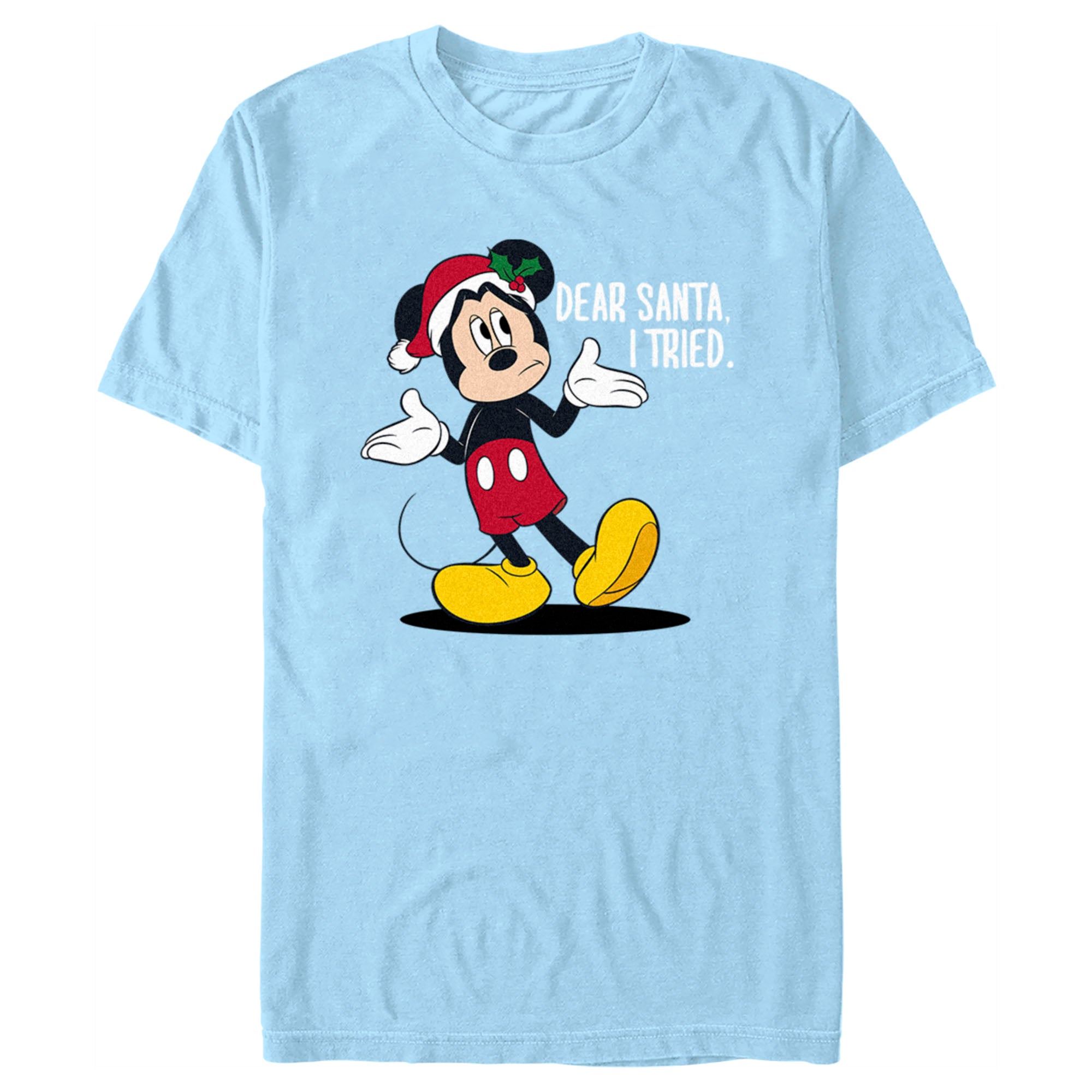 Men's Mickey & Friends Dear Santa I Tried T-Shirt Men's Mickey & Friends Dear Santa I Tried T-Shirt