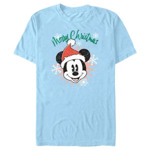 Men’s Mickey & Friends Distressed Christmas Mickey T-Shirt