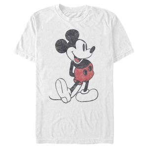 Men’s Mickey & Friends Distressed Mickey Mouse Pose T-Shirt