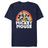 Men’s Mickey & Friends Distressed Rainbow Friends T-Shirt