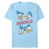 Men’s Mickey & Friends Donald Duck Faces T-Shirt