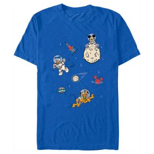 Men’s Mickey & Friends Donald and Pluto Astronauts T-Shirt