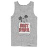 Men’s Mickey & Friends Father’s Day Best Papa Sign Tank Top
