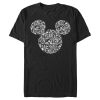 Men’s Mickey & Friends Filled With Faces T-Shirt