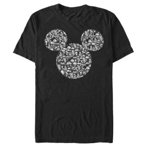 Men’s Mickey & Friends Filled With Faces T-Shirt