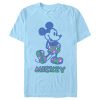 Men’s Mickey & Friends Floral Filled Sketch T-Shirt