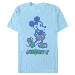 Men’s Mickey & Friends Floral Filled Sketch T-Shirt