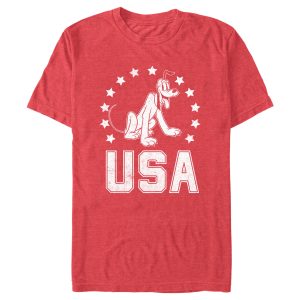 Men’s Mickey & Friends Fourth of July USA Pluto T-Shirt