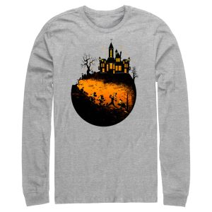Men’s Mickey & Friends Halloween Haunted Mansion Long Sleeve Shirt