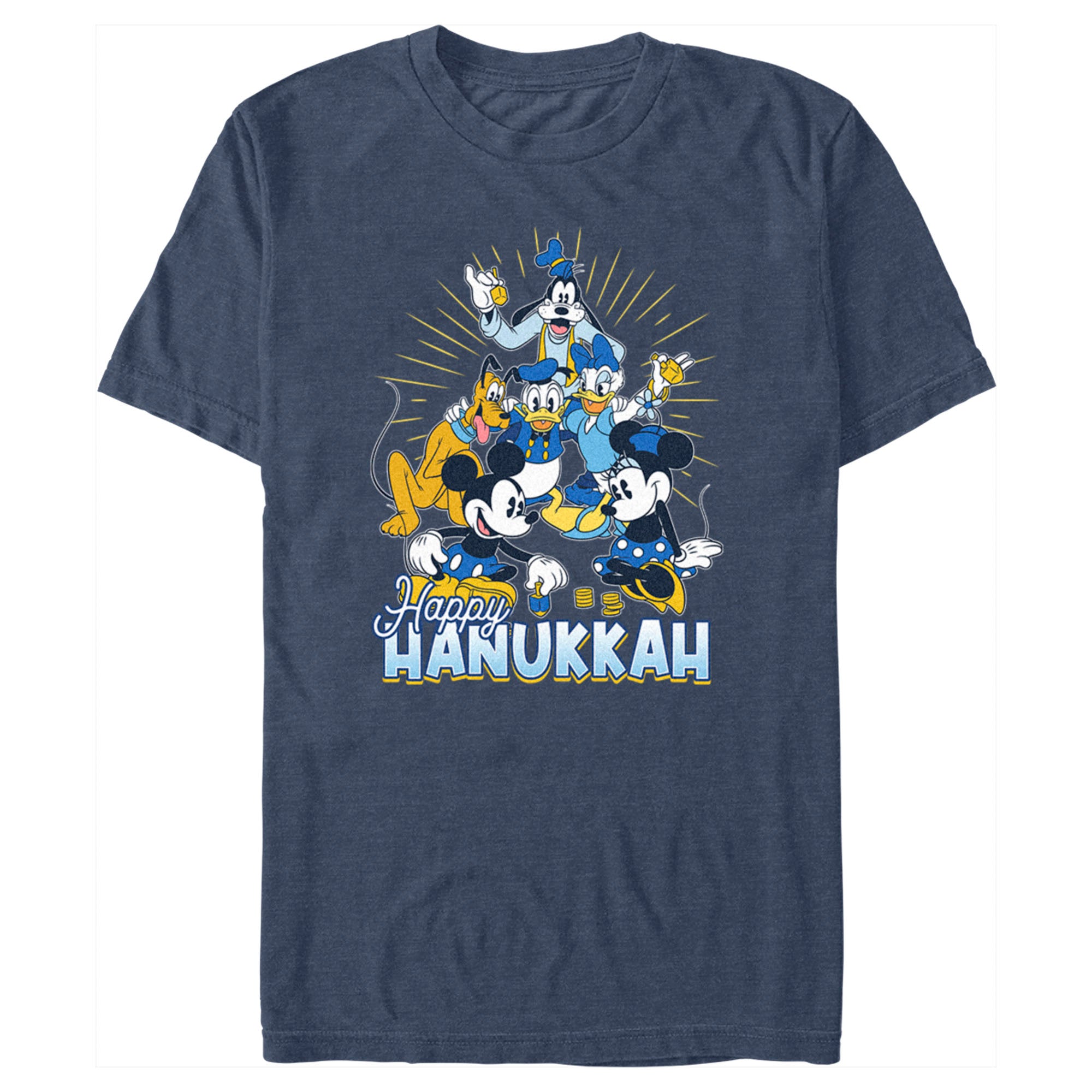 Men's Mickey & Friends Happy Hanukkah T-Shirt Men's Mickey & Friends Happy Hanukkah T-Shirt
