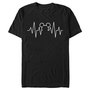 Men’s Mickey & Friends Heartbeat Mickey Mouse Logo T-Shirt