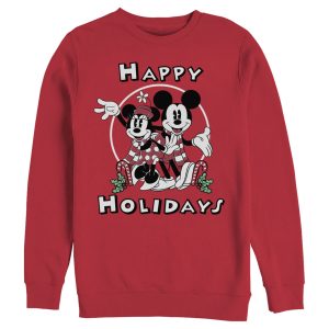Men’s Mickey & Friends Mickey & Minnie Holiday Sweatshirt
