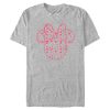 Men’s Mickey & Friends Mickey and Friends Minnie Heart Silhouette T-Shirt