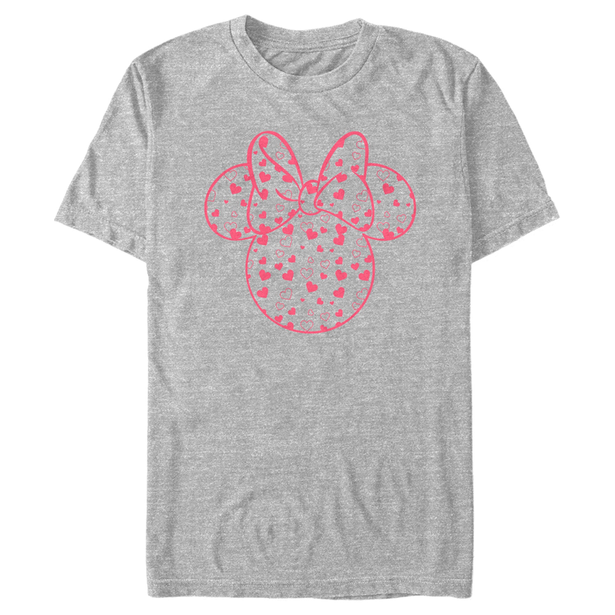 Men's Mickey & Friends Mickey and Friends Minnie Heart Silhouette T-Shirt Men's Mickey & Friends Mickey and Friends Minnie Heart Silhouette T-Shirt