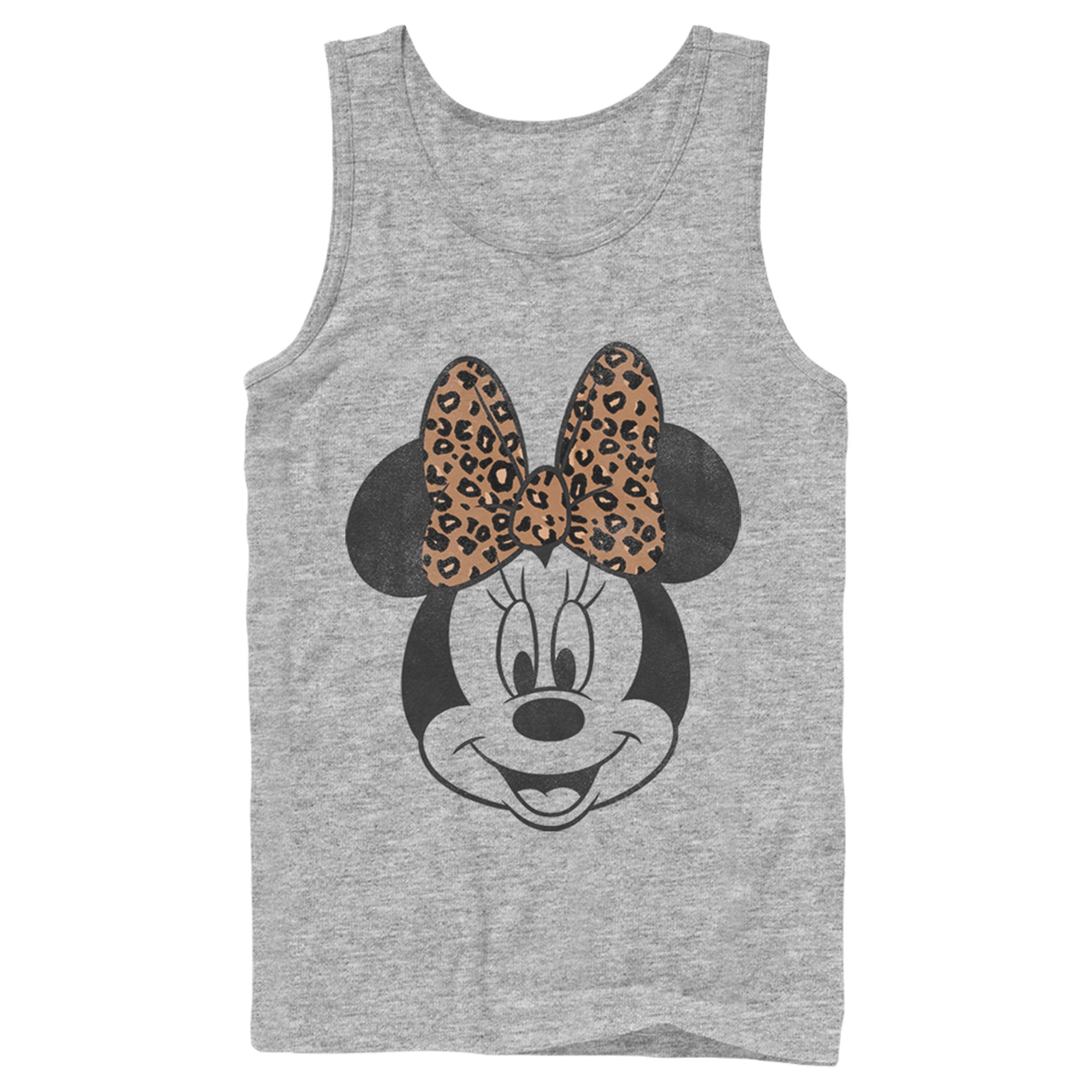 Men's Mickey & Friends Minnie Mouse Cheetah Print Bow Tank Top Men's Mickey & Friends Minnie Mouse Cheetah Print Bow Tank Top