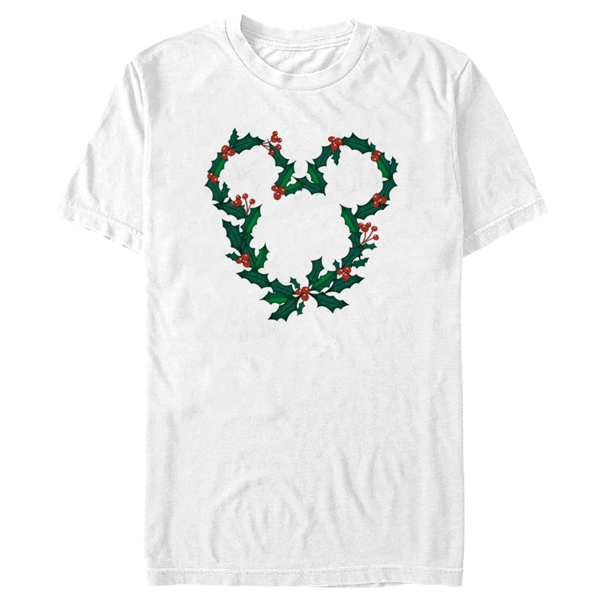 Men's Mickey & Friends Mistletoe Mickey Wreath T-Shirt Men's Mickey & Friends Mistletoe Mickey Wreath T-Shirt