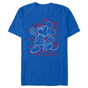 Men’s Mickey & Friends Outlined Character T-Shirt