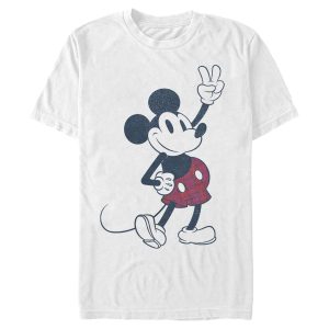 Men’s Mickey & Friends Plaid Mickey Mouse Retro T-Shirt