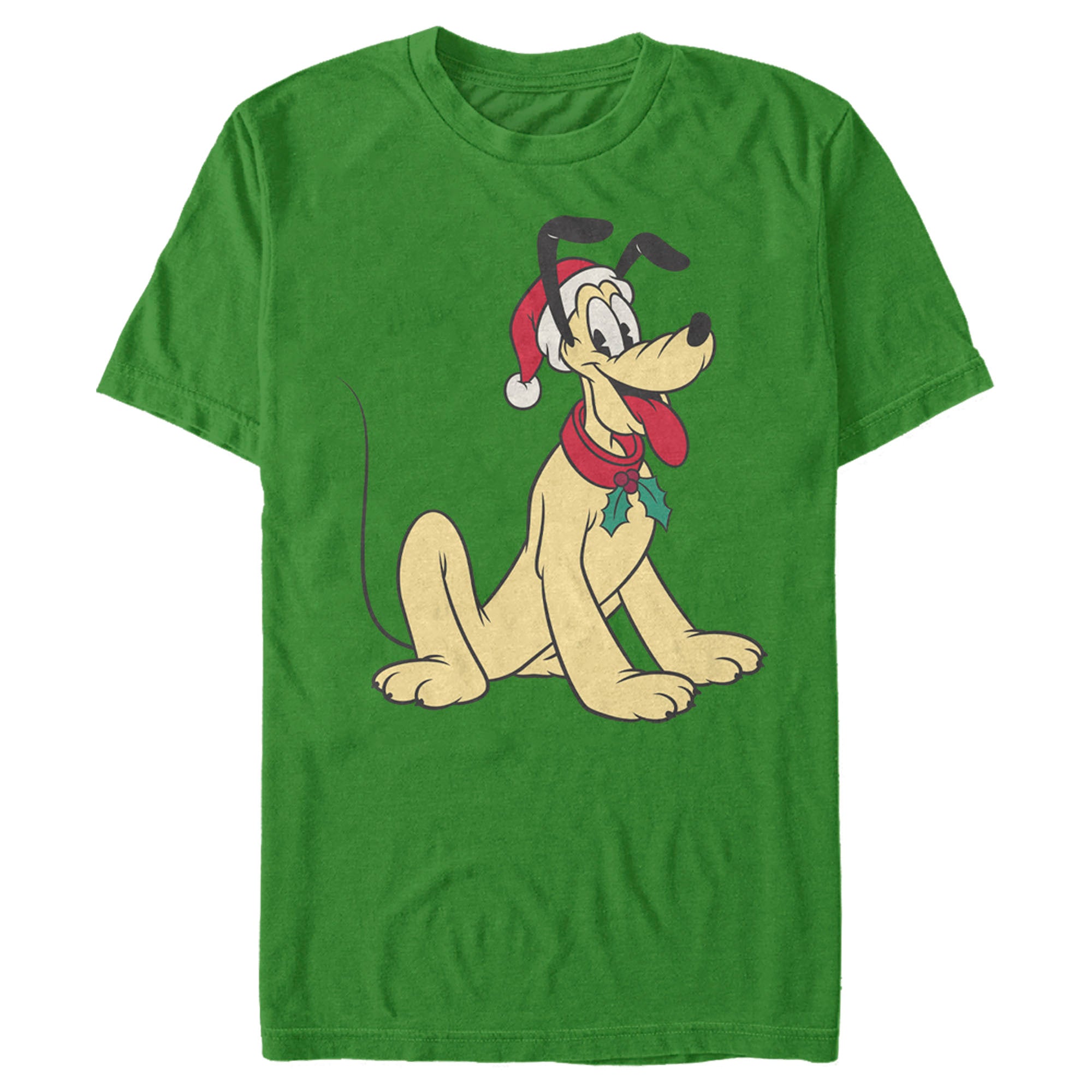 Men's Mickey & Friends Retro Festive Pluto T-Shirt Men's Mickey & Friends Retro Festive Pluto T-Shirt