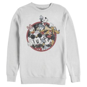 Men’s Mickey & Friends Retro Group Shot Sweatshirt