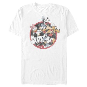 Men’s Mickey & Friends Retro Group Shot T-Shirt