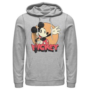 Men’s Mickey & Friends Retro Mickey Mouse Pull Over Hoodie