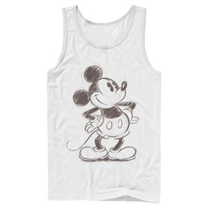 Men’s Mickey & Friends Retro Mickey Mouse Sketch Tank Top