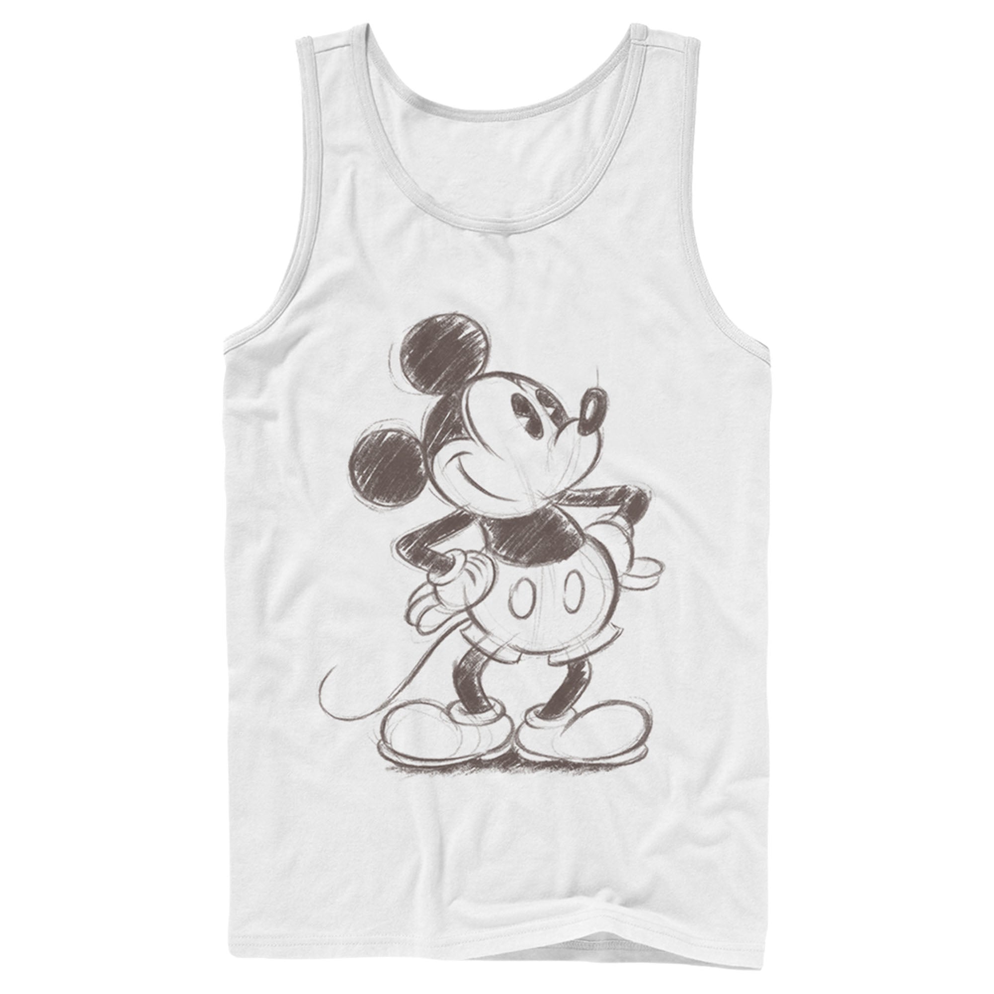 Men's Mickey & Friends Retro Mickey Mouse Sketch Tank Top Men's Mickey & Friends Retro Mickey Mouse Sketch Tank Top