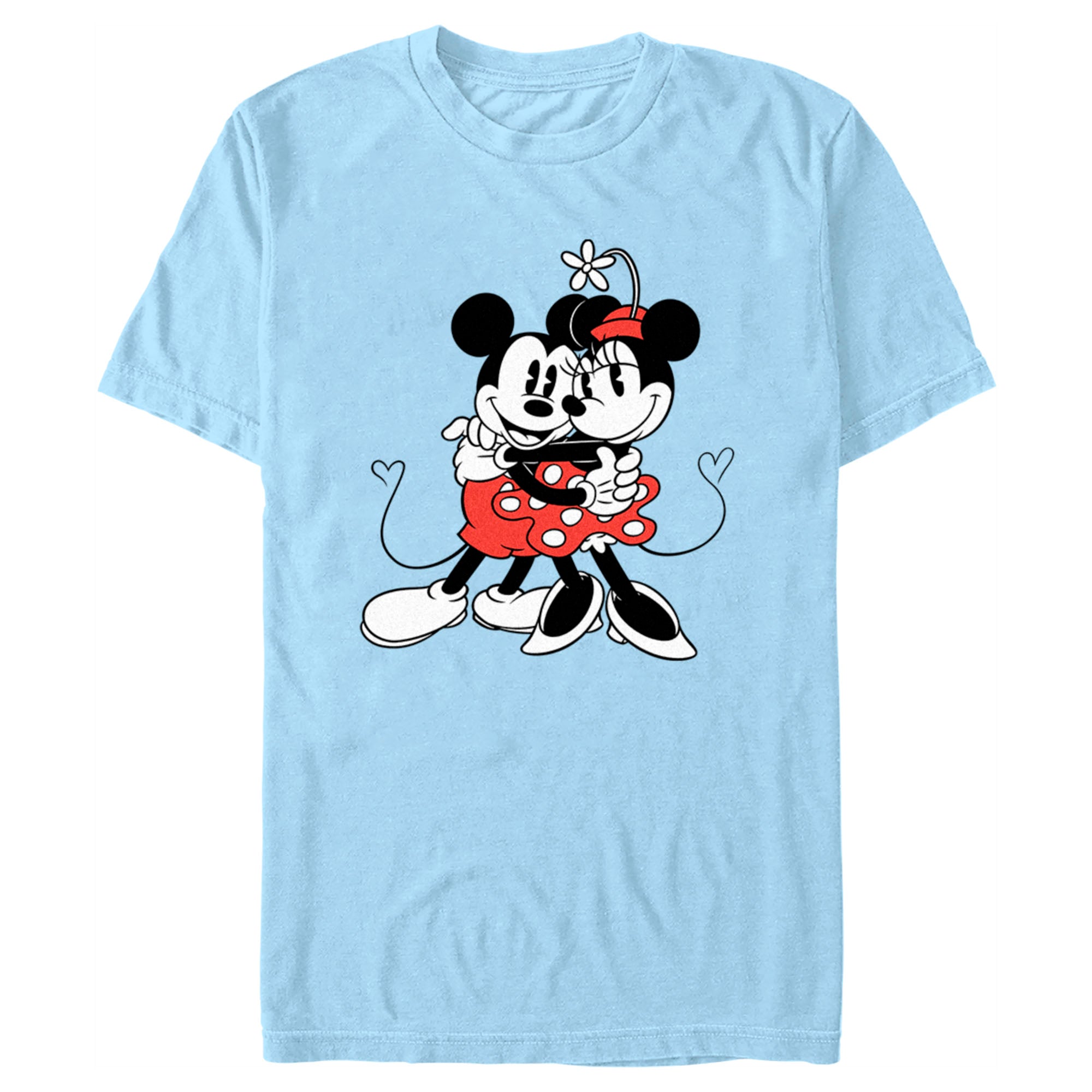 Men's Mickey & Friends Retro Minnie and Mickey Hug T-Shirt Men's Mickey & Friends Retro Minnie and Mickey Hug T-Shirt