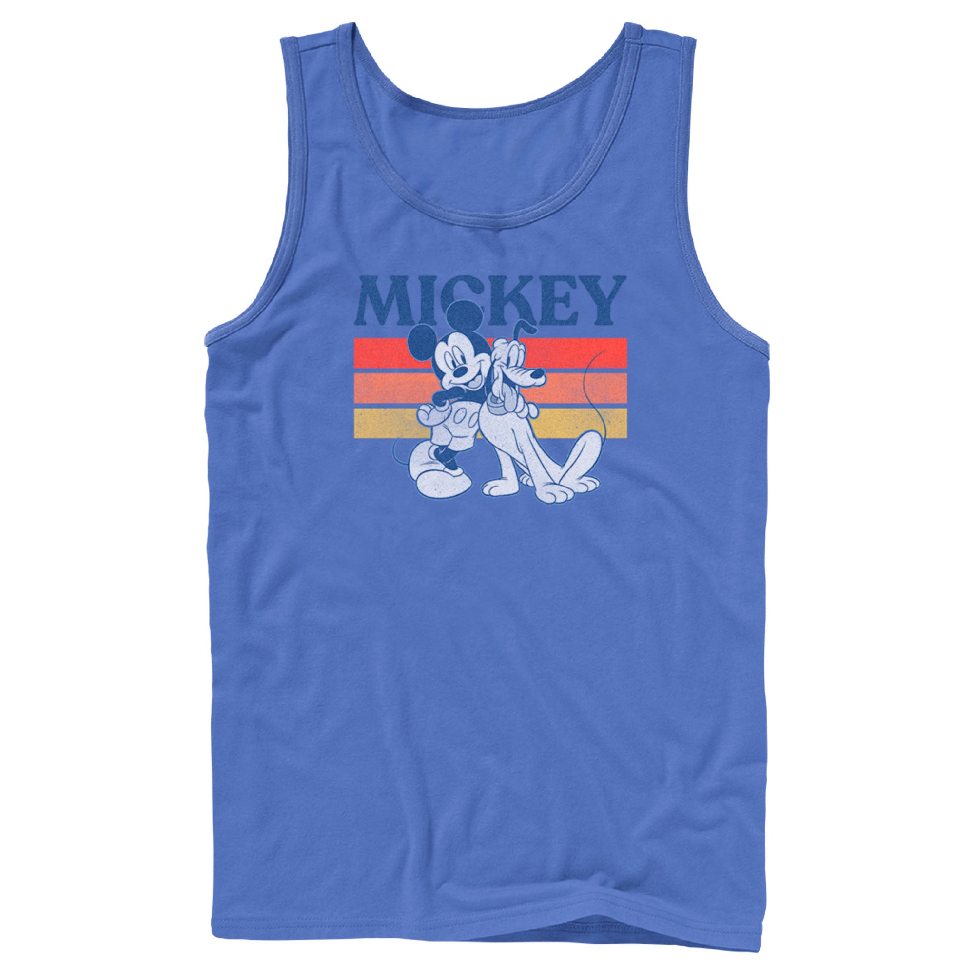 Men's Mickey & Friends Retro Pluto and Mickey Mouse Tank Top Men's Mickey & Friends Retro Pluto and Mickey Mouse Tank Top