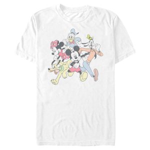 Men’s Mickey & Friends Running Group Shot T-Shirt
