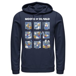 Men’s Mickey & Friends The Moods of Donald Duck Pull Over Hoodie