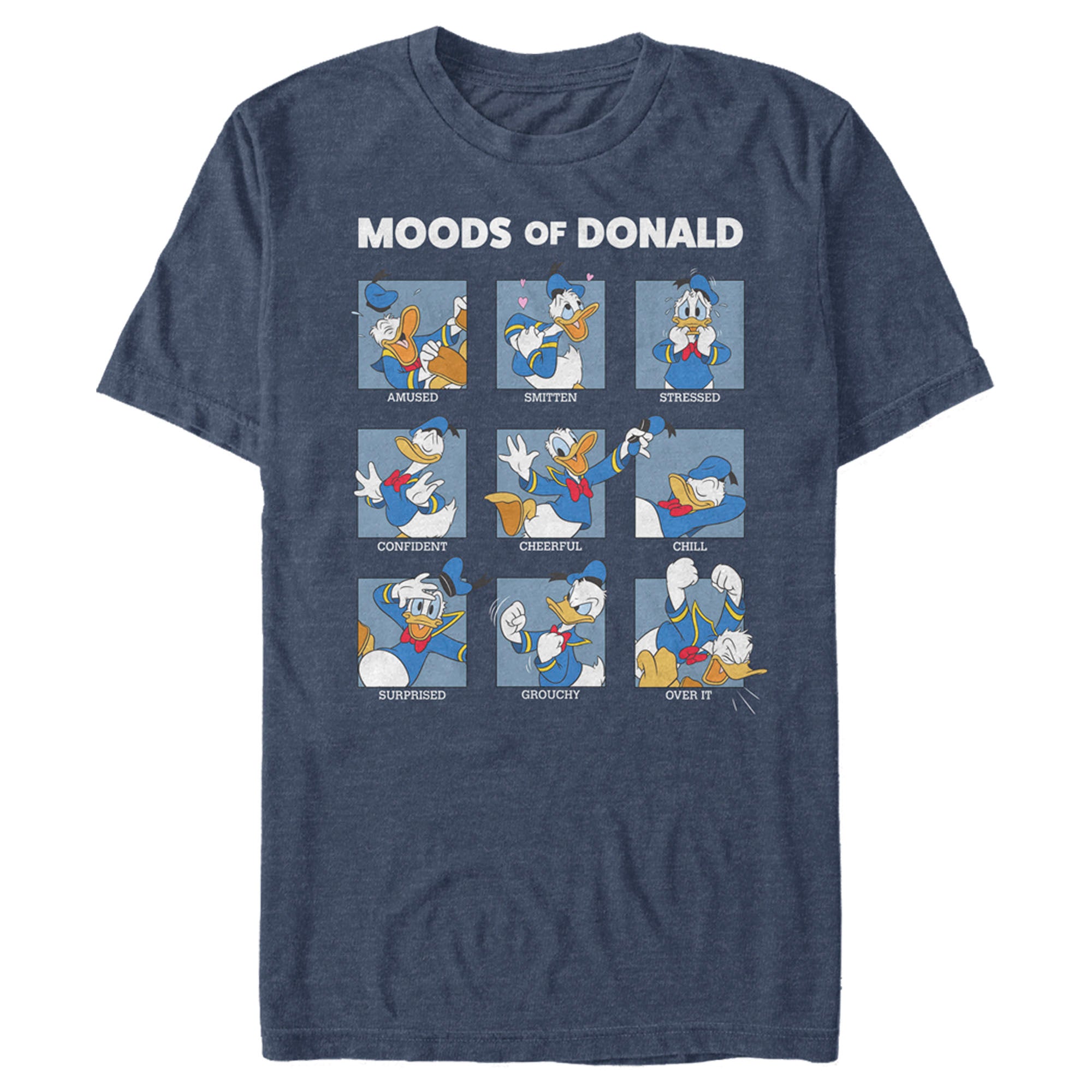 Men's Mickey & Friends The Moods of Donald Duck T-Shirt Men's Mickey & Friends The Moods of Donald Duck T-Shirt