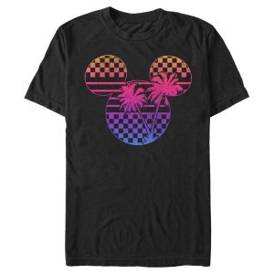 Men’s Mickey & Friends Tropical Racetrack Mickey Mouse Logo T-Shirt